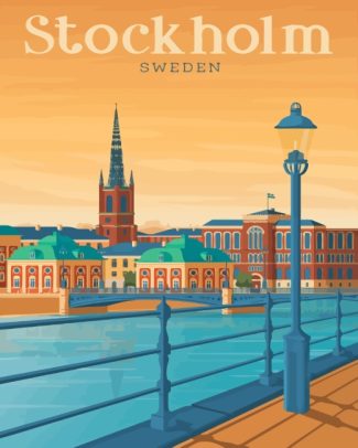 Stockholm Sweden diamond painting