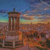 Sunset Dugald Stewart Monument diamond paintings