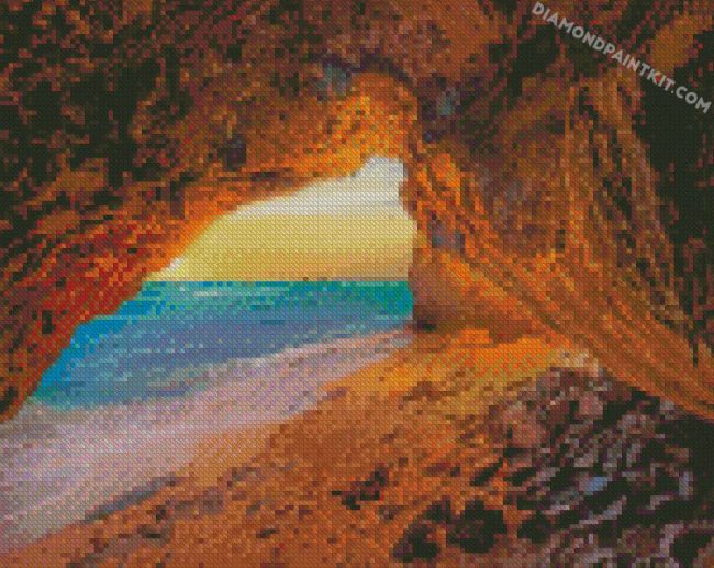 Sunset Seascape Cave diamond paintings