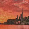 Sunset Toronto City diamond paintings