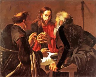 Supper at Emmaus Hendrick ter Brugghen diamond paintiings