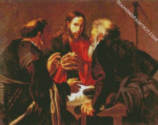 Supper at Emmaus Hendrick ter Brugghen diamond paintiings