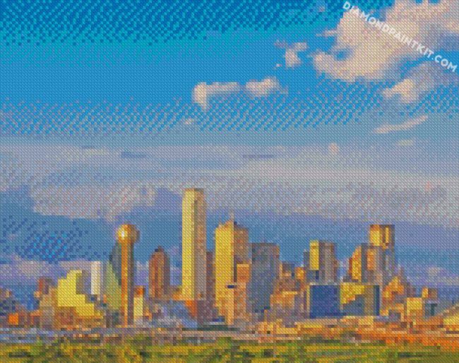 Texas dallas City diamond paintings