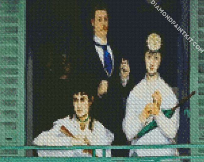 The Balcony by manet diamond paintings