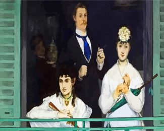 The Balcony by manet diamond paintings