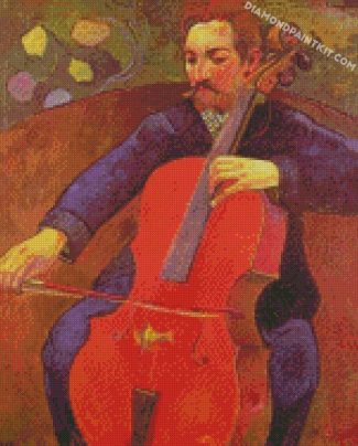 The Cellist Portrait Art diamond paintings