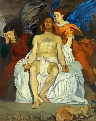 The Dead Christ with Angels by manet diamond painting