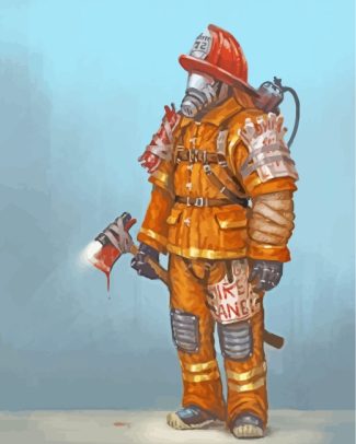 The Fire Man diamond painting