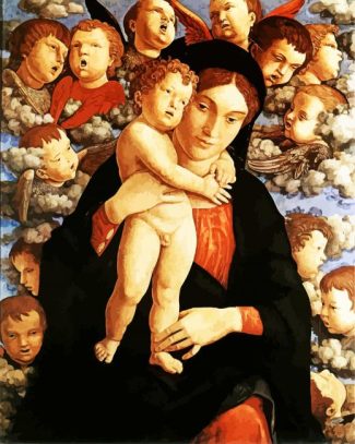 The Madonna of the Cherubim by Mantegna diamond paintings