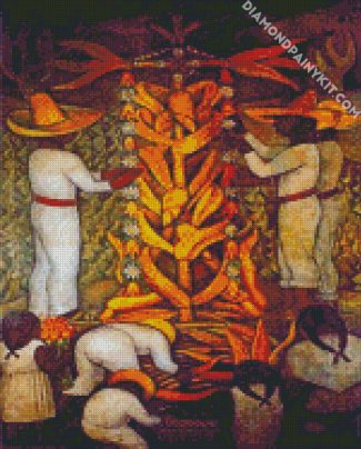 The Maize Festival diego rivera diamond paintings