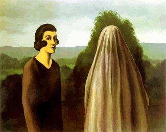 The invention of life Magritte diamond painting