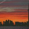 Toronto Buildings Silhouette diamond paintings