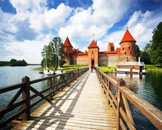 Trakai Historical National Park Lietuva diamond painting