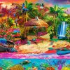 Tropical Island Holiday diamond painting