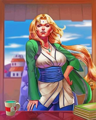 Tsunade from naturo anime diamond painting