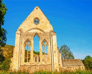 Valle Crucis Abbey Llangollen diamond painting