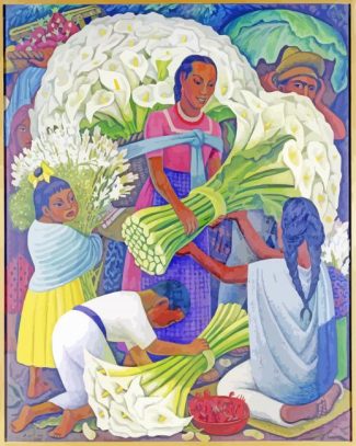 Vendedora de flores diego rivera diamond painting