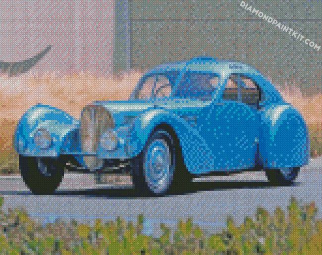 Vintage Bugatti Car diamond paintings