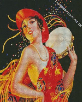 Vintage Gypsy Lady diamond paintings