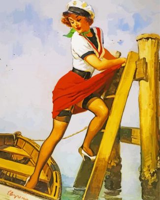 Vintage Sailor Girl diamond paintings