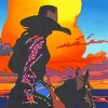 Western Cowgirl Art diamond paintings