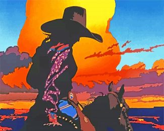 Western Cowgirl Art diamond paintings