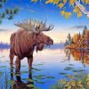 Wildlife Moose diamond painting