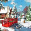 Winter Christmas Home diamond painting