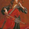 Woman Playing Cello diamond paintings