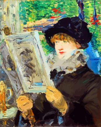 Woman Reading by manet diamond paintings