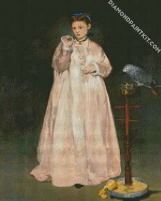 Young Lady in 1866 by manet diamond paintings