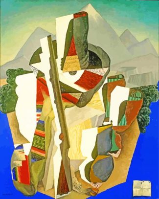 Zapata style Landscape diego rivera diamond painting