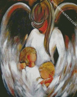 abstract Guardian angel diamond paintings