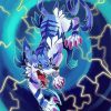 aestehtic Garurumon diamond painting