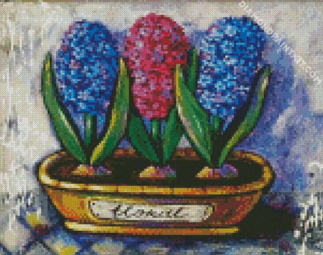 aestehtic Hyacinth flowers diamond paintings