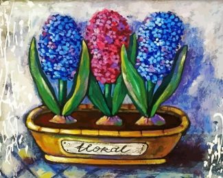 aestehtic Hyacinth flowers diamond paintings