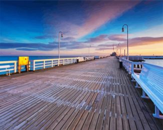 aestehtic Pier in Sopot Gdansk diamond painting