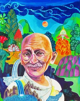 aesthetic Gandhi art diamond painting