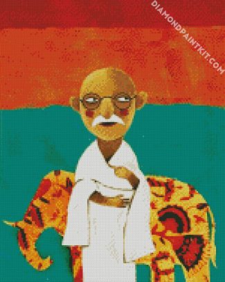 aesthetic Gandhi diamond paintings