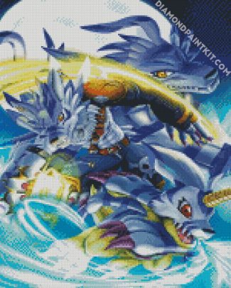 aesthetic Garurumon diamond paintings