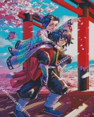 aesthetic Giyu Tomioka kimetsu no yaiba diamond paintings