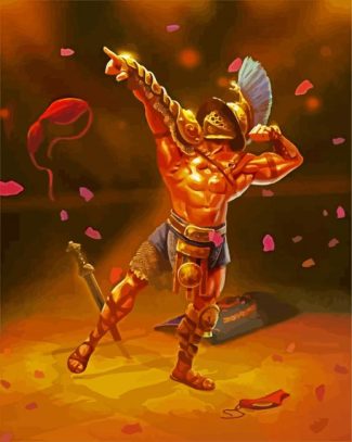 aesthetic Gladiator man diamond painting