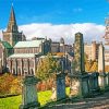 aesthetic Glasgow Cathedral diamond painting