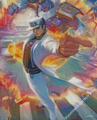 aesthetic Jotaro kujo diamond paintings