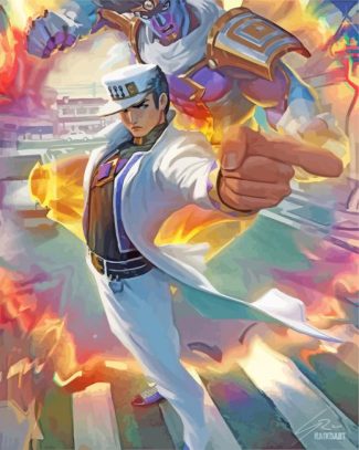 aesthetic Jotaro kujo diamond paintings