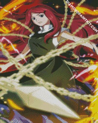 aesthetic Kushina Uzumaki from naruto diamond paintings