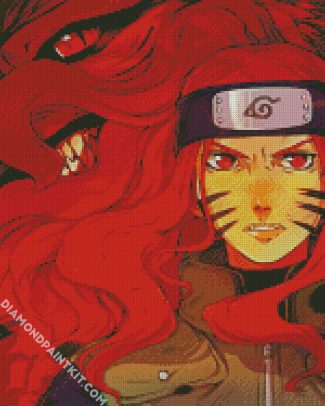 aesthetic Kushina Uzumaki naruto anime diamond paintings