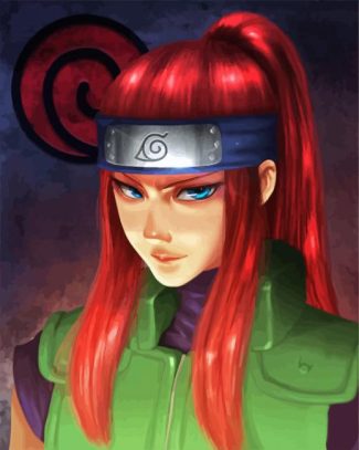 aesthetic Kushina Uzumaki naruto diamond painting