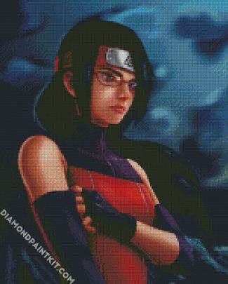 aesthetic Sarada Uchiha from anruto diamond paintings