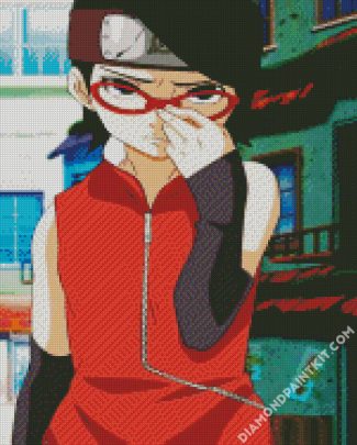 aesthetic Sarada Uchiha naruto diamond paintings